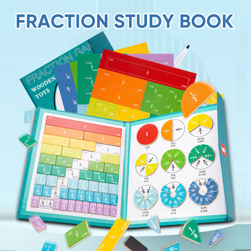 Magnetic Fraction Educational Puzzle