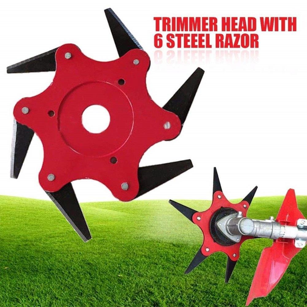 Universal 6 Blades Trimmer Head for Lawn Mower