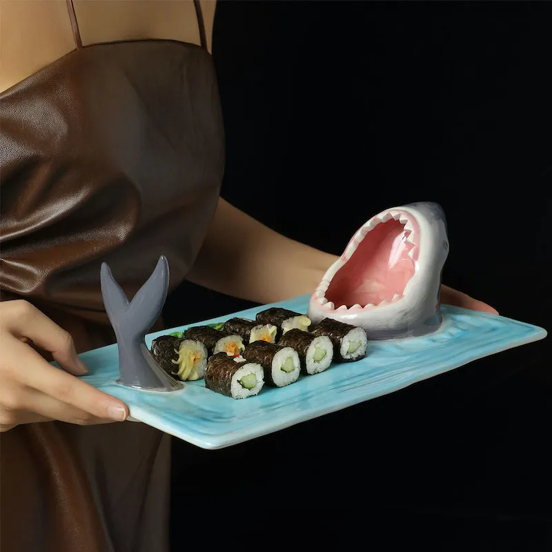 Shark in the Water Sushi Plate