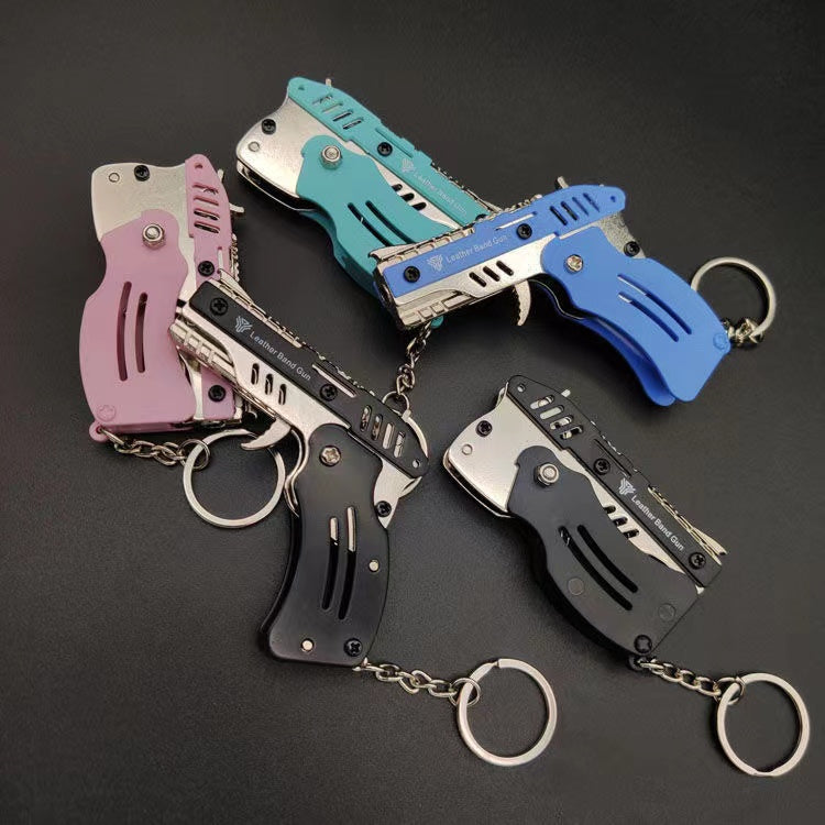 Rubber Band Gun Keychain