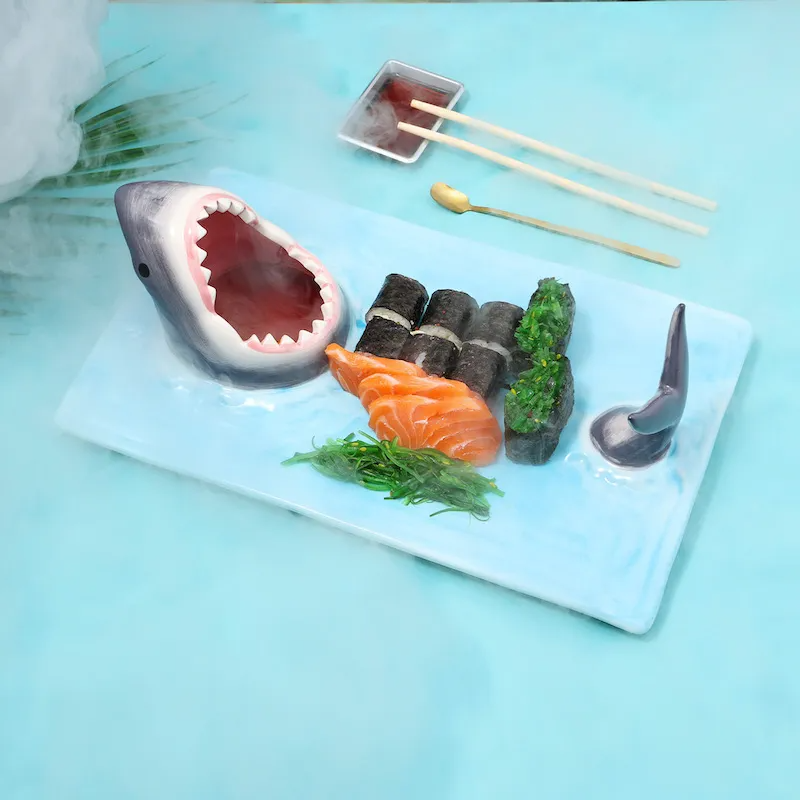 Shark in the Water Sushi Plate