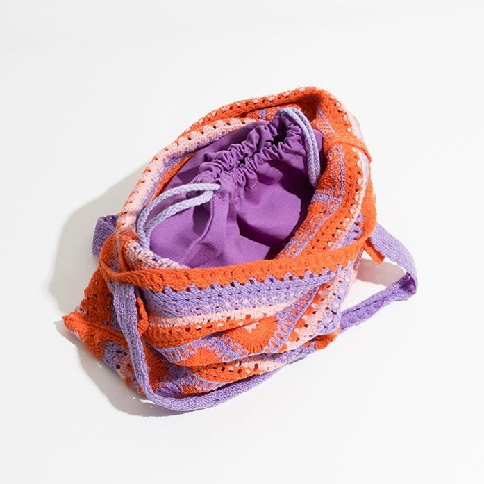 Freesia Flower Crochet Bag