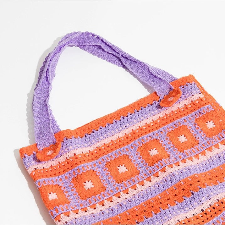 Freesia Flower Crochet Bag