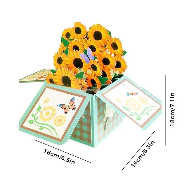 Mother's Day Sale 3D Pop up Flower Bouquet Card