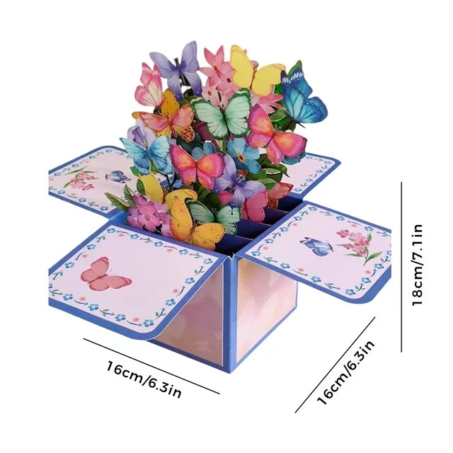 Mother's Day Sale 3D Pop up Flower Bouquet Card