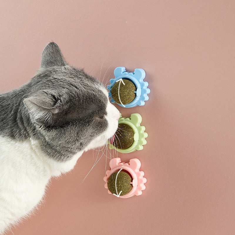 Catnip Wall Ball Edible Cat Toys