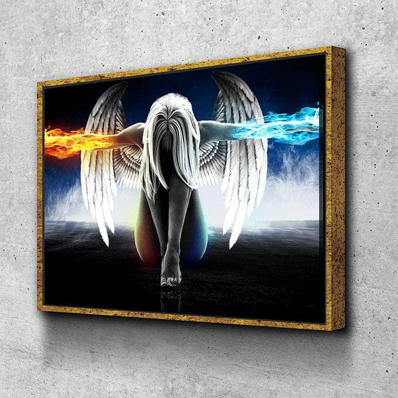 Wings of Wonder Fire & Ice Canvas Wall Art
