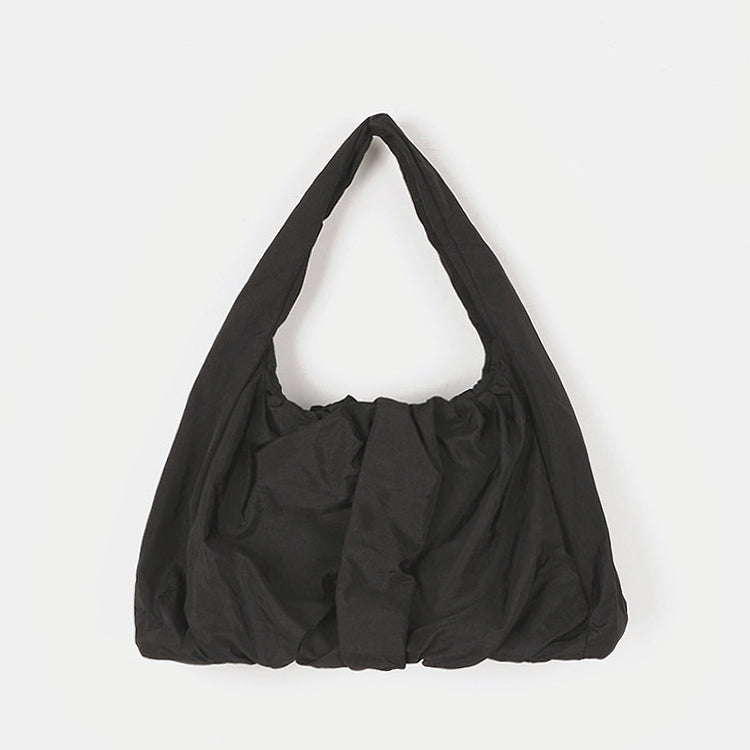 Groovy Pleated Nylon Shoulder Bag