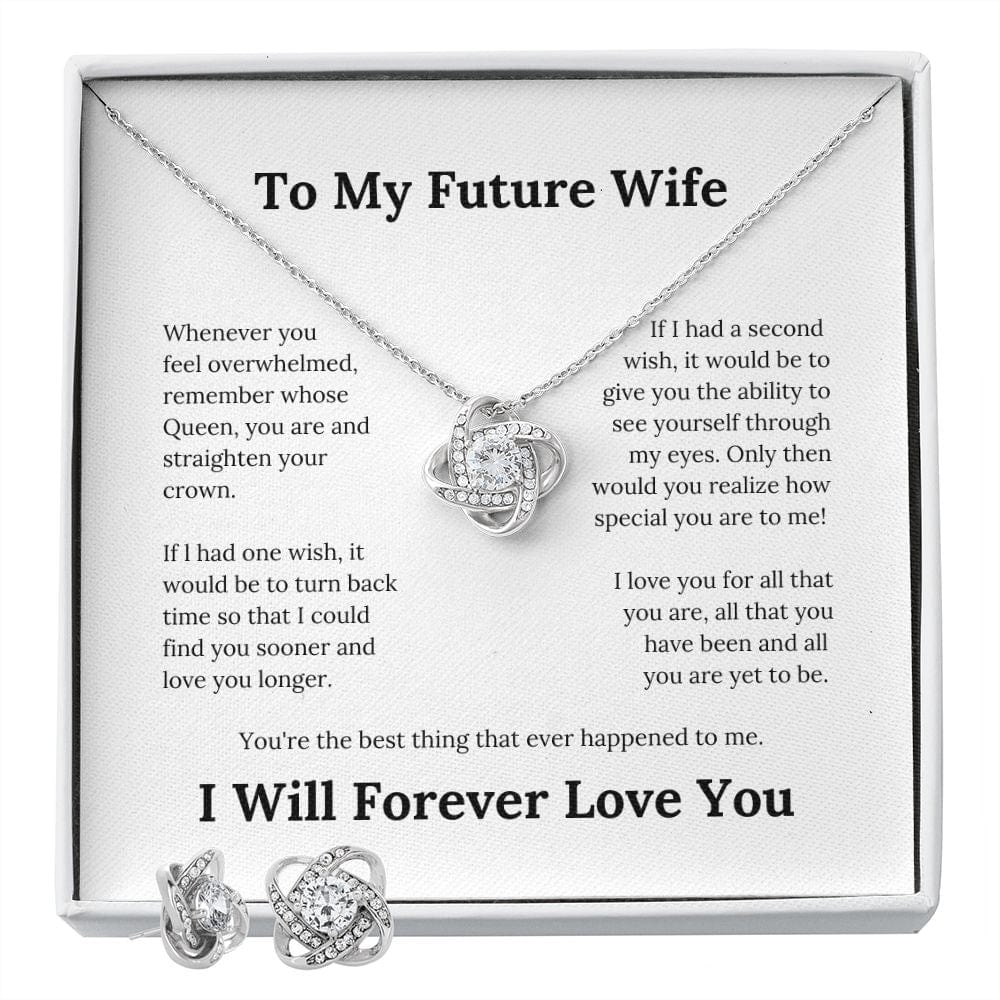 To My Future Wife....Love Knot Necklace