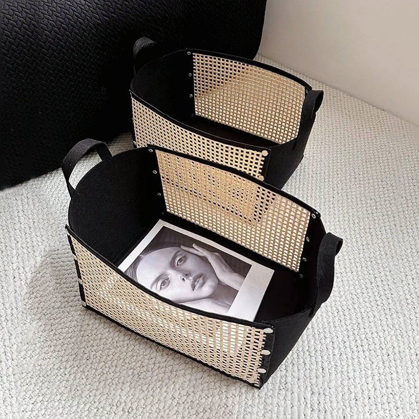 Bamboo Foldable Storage Basket