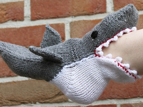 Shark Knitted Socks