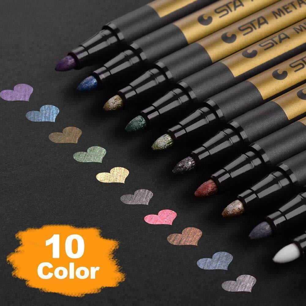 Wasserfester Farbmarkierungsstift (10-Farben-Anzug)
