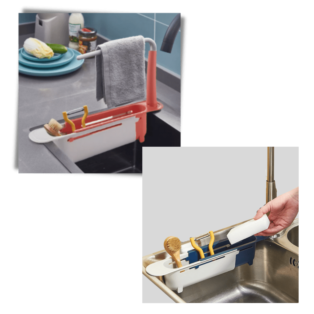 Extendable Kitchen Sink Storage Rack
