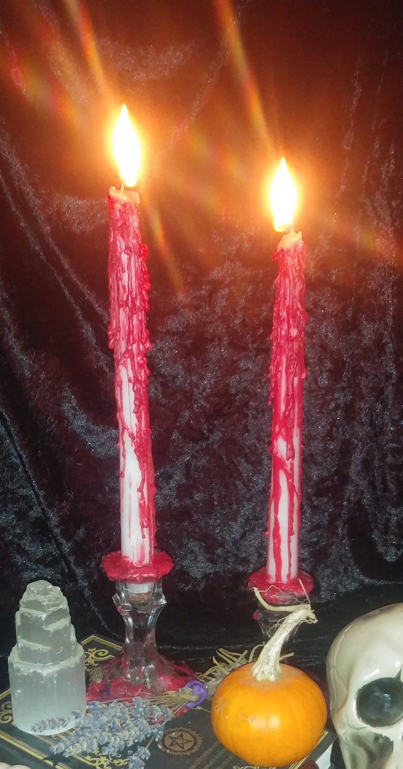 Bleeding Taper Candles